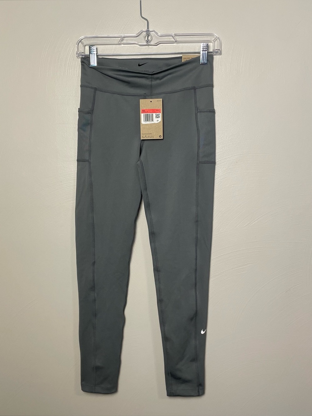 Nike Girls Grey Leggings Size Large New With Tags